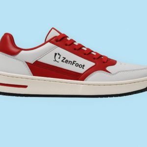 ZenFoot – White Blaze Red Sneakers