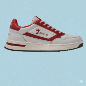 ZenFoot – White Blaze Red Sneakers