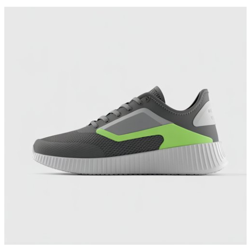ZenFoot – Neon Pulse Grey Sneakers - Image 2